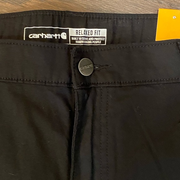 Carhartt Men’s Force Relaxed Fit Twill 5 Pocket Black Work Shorts - Size 40 NWT - Picture 3 of 12